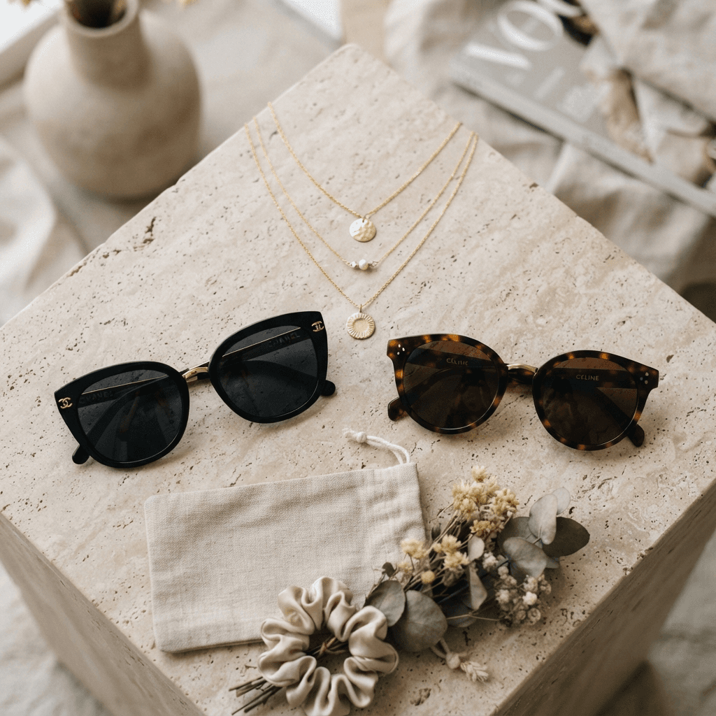 Acetate Cat-Eye & Modernist Sunglasses