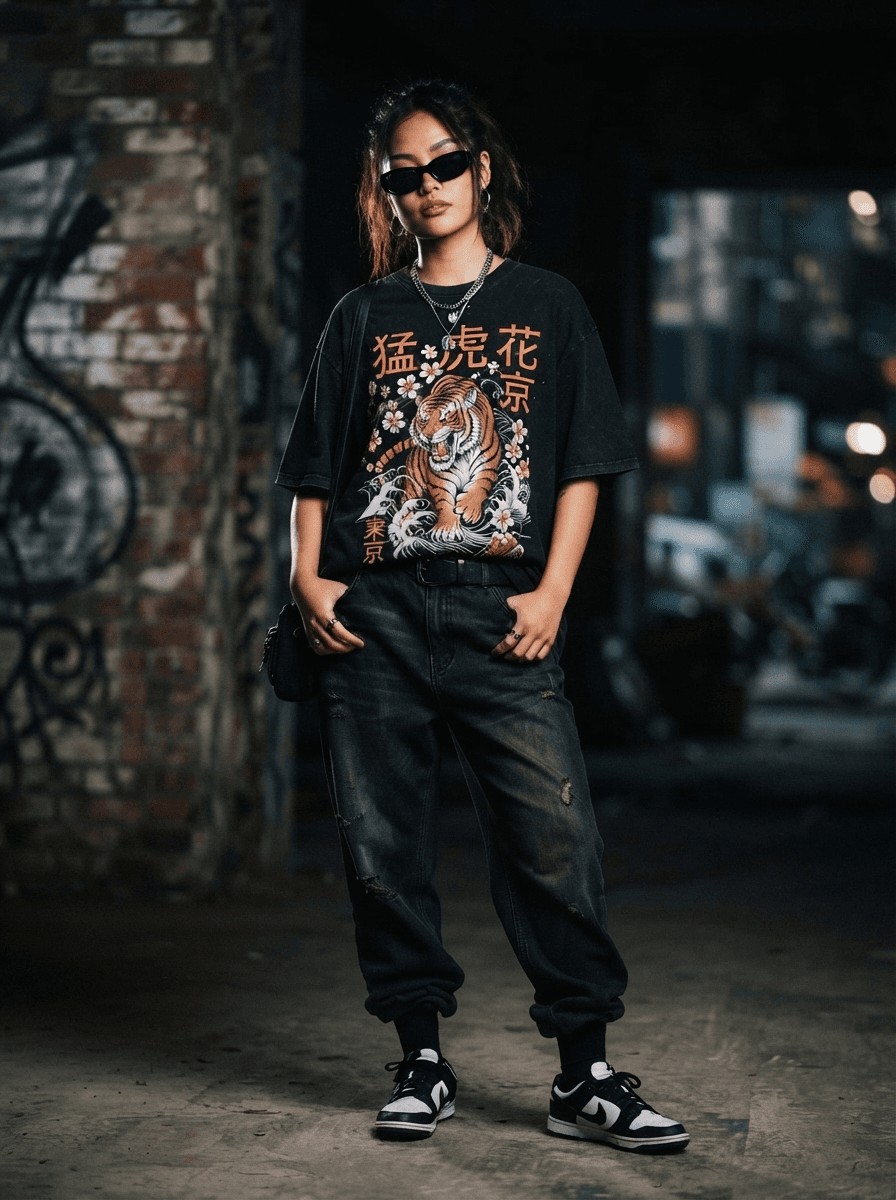 Tokyo Blossom Tiger Tee